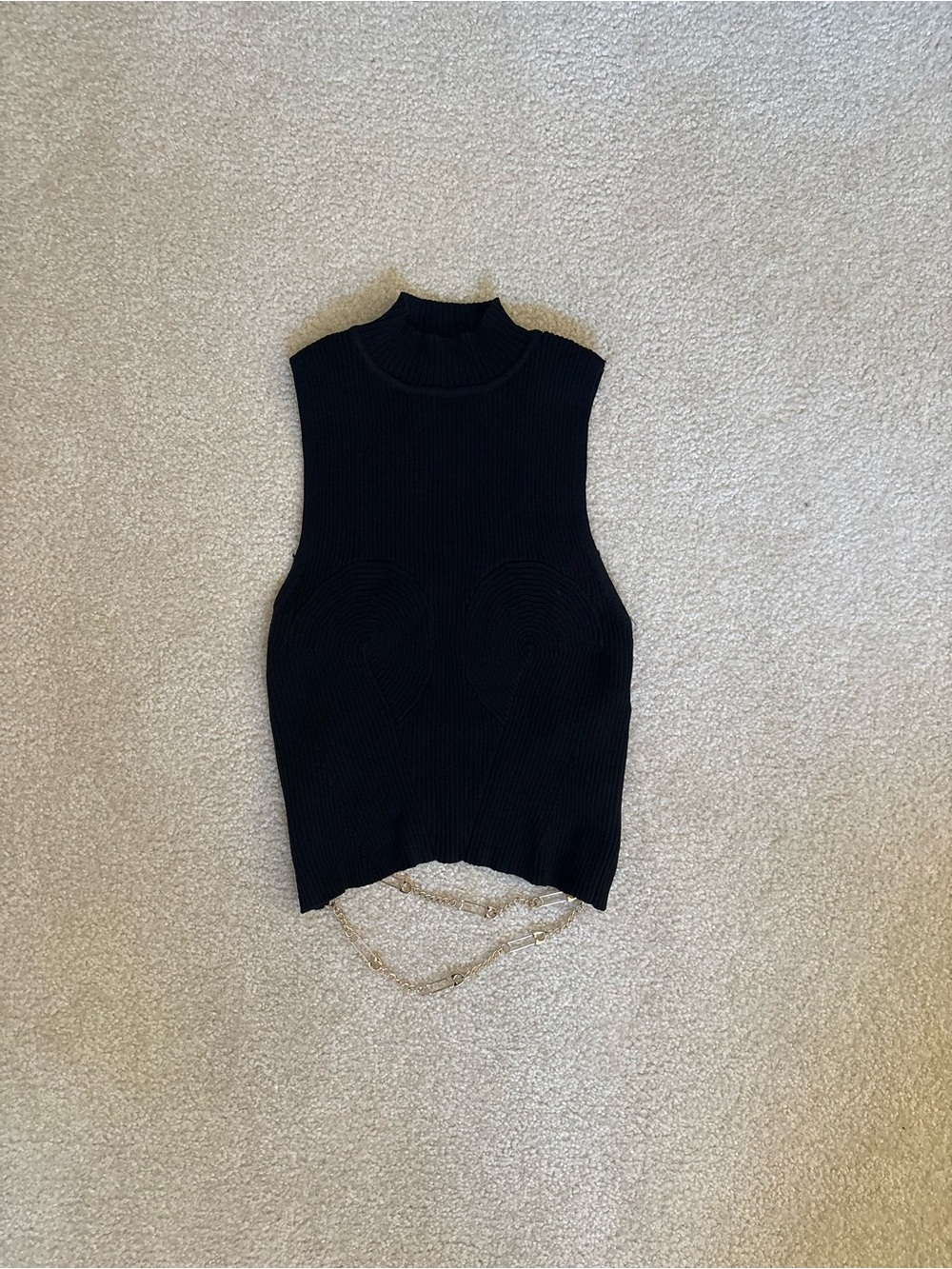 Gorgeous Mock Neck Knit Sweater Tank